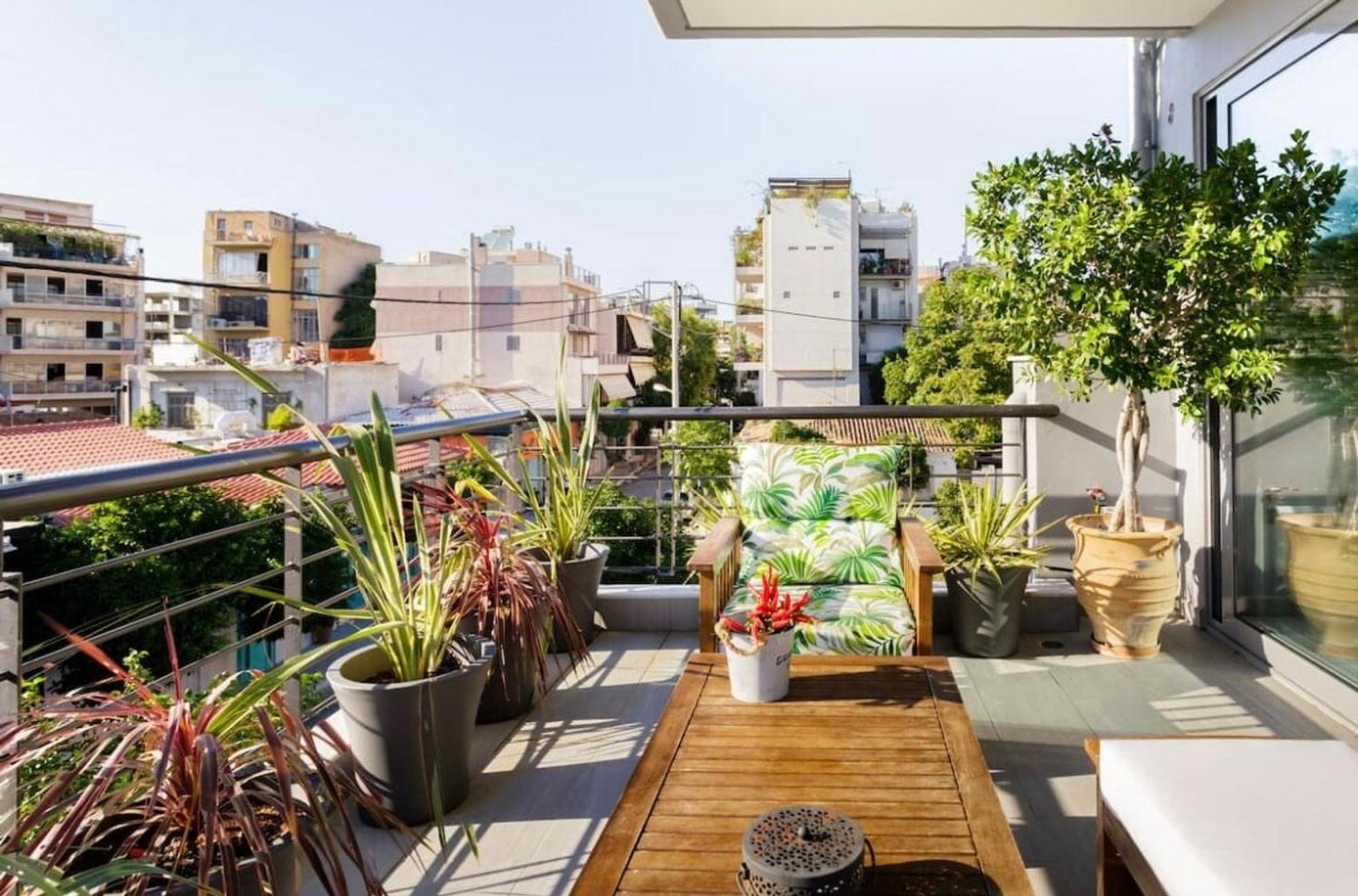 Stylish Boutique Loft With Private Balcony Lejlighed Athen Eksteriør billede