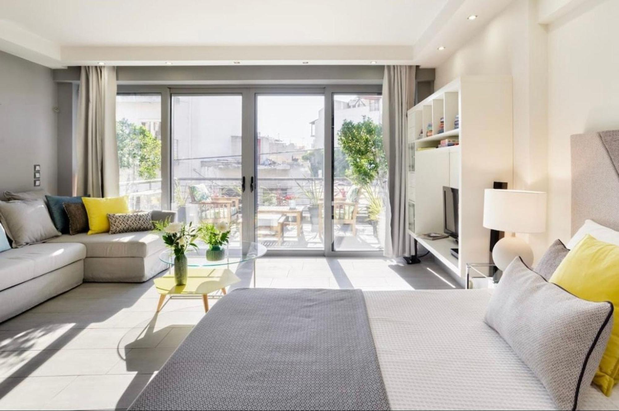 Stylish Boutique Loft With Private Balcony Lejlighed Athen Eksteriør billede